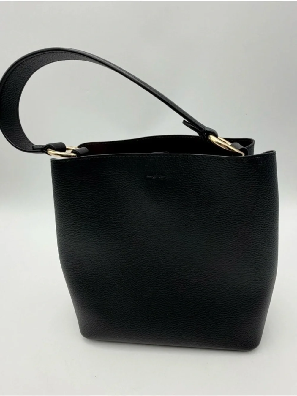 🌸 CHIC COACH BLACK PEBBLE  TOWN BUCKET BAG - Picture 4 of 6